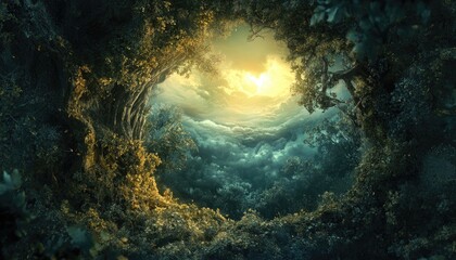 Fototapeta premium Fantasy illusion graphic