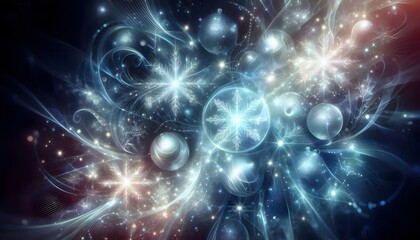 Abstract Winter Wonderland Background