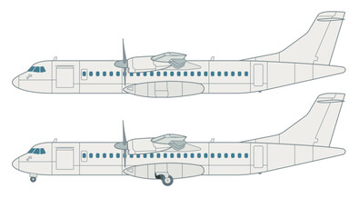 Turboprop-Regionalverkehrsflugzeug
