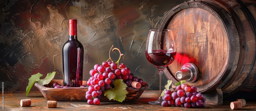Aufkleber red wine. with copy space image. Place for adding text or design