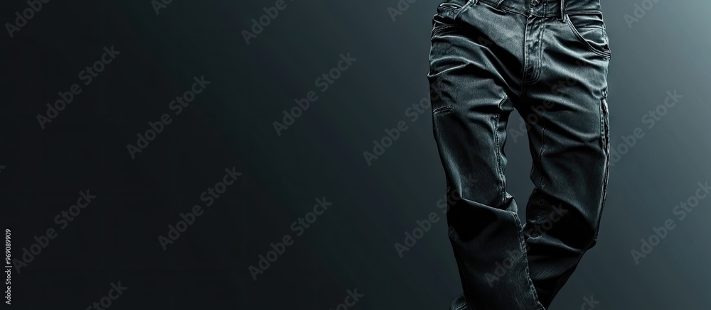 Aufkleber Pants design. with copy space image. Place for adding text or design