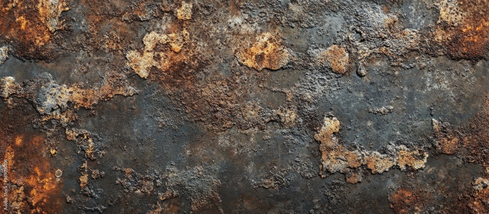 Aufkleber highly corroded metal plate. with copy space image. place for adding text or design