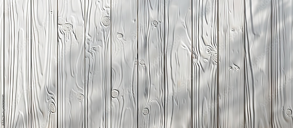 Poster White wood plank texture abstract backdrop. with copy space image. Place for adding text or design
