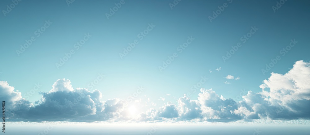 Aufkleber clear sky. with copy space image. Place for adding text or design