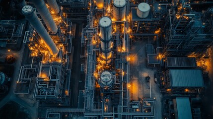 Industrial Complex Aerial View