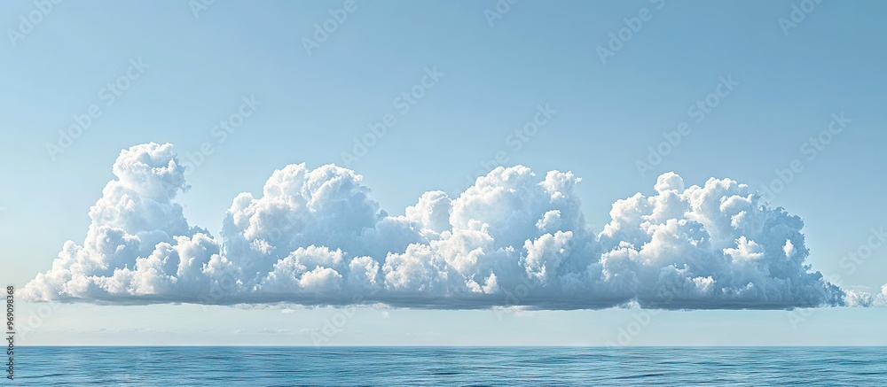 Leinwandbilder clouds above the ocean in the outer banks. with copy space image. place for adding text or design