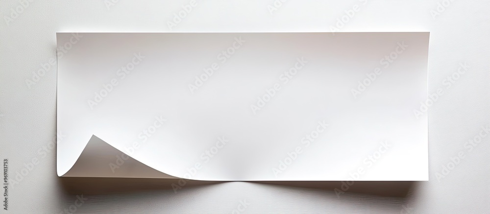 Poster white paper with a clipping path. with copy space image. Place for adding text or design