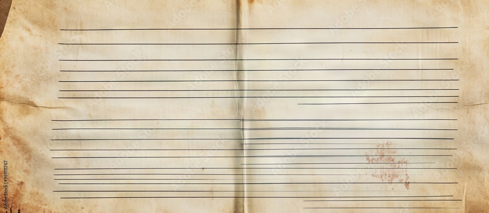 Aufkleber Aged lined paper texture. with copy space image. Place for adding text or design