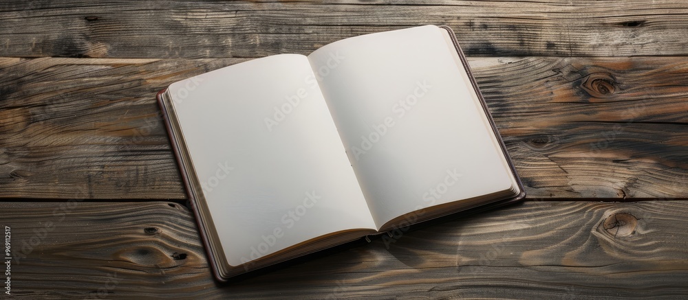 Leinwandbilder A studio photograph of a notebook pad. with copy space image. Place for adding text or design