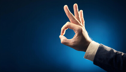 Close-Up of an 'OK' Symbol or Gesture