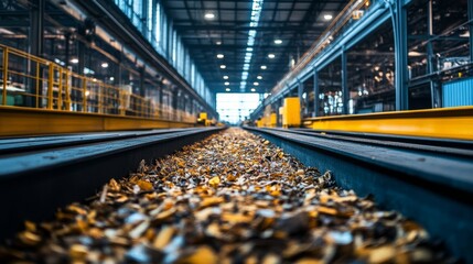 Metal Scrap Conveyor Belt.