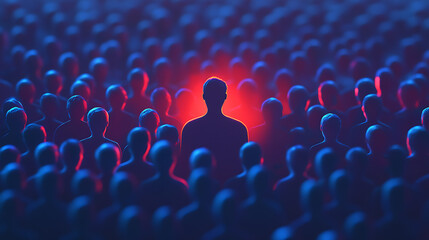 Person of interest, wallpaper, a person who stands out in a crowd