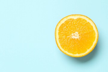 Fresh orange citrus fruit  on colored background