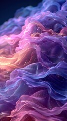 Fototapeta premium abstract background with floating purple, pink and blue smoke on a black background