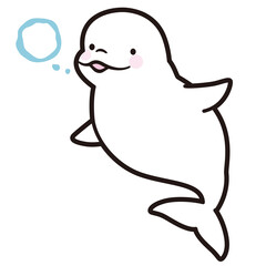 シロイルカ　ベルーガ　海洋生物