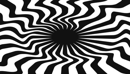 black and white spiral 