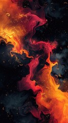 colored waves, abstract colorful background, illustration, wallpaper