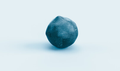 blue stone with shadow. sphere background