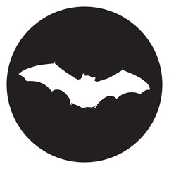 flying bat icon design template