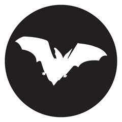 flying bat icon design template