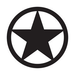 star vector logo. single star icon.