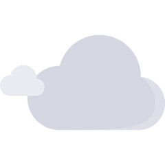 Simple vector icon cloud