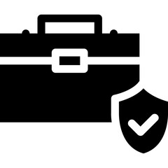 Simple vector icon portfolio protected