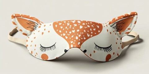 A sleep mask shaped like a deer.