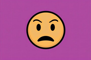 Fototapeta premium Disappointed 3D Emoji Face Illustration with Let Down Expression