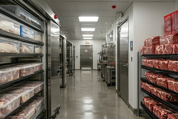 Industrial Kitchen Refrigeration Units and Meat Storage