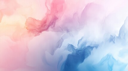 Naklejka premium A fluid, watercolor-inspired abstract background with blended hues and gentle brushstrokes, offering an elegant and artistic appearance.