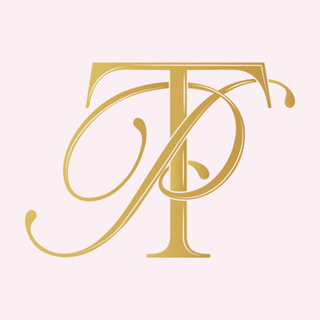 PT, TP, logo PT, Letter PT, monogram PT, vector, logo, Wedding Monogram Initials, Wedding Logo,Wedding Monogram, Logo Design