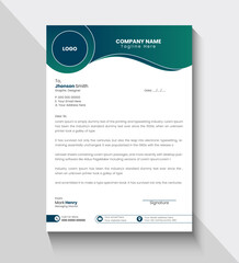 Professional company letterhead template, creating a professional appearance with basic letterhead.
