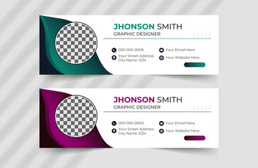 Modern and creative Email signature design.