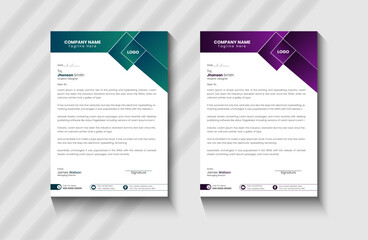 Professional company letterhead template, creating a professional appearance with basic letterhead.
