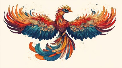 Fototapeta premium illustration of a bird