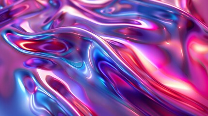 stunning abstract background highlighting metallic waves in a spectrum of colors, offering a vibrant and immersive aesthetic for creative projects