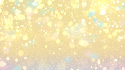Shimmering Pale Yellow Glitter Texture with Gradient Effect, Providing Space for Text, Ideal for Festive Invitations, Announcements, or Artistic Backgrounds