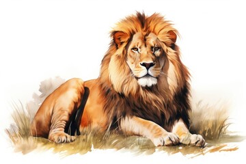Fototapeta premium Wildlife mammal animal lion.