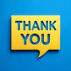 Speech Bubble: Thank You