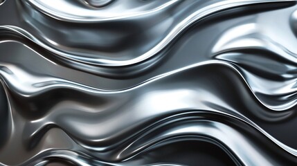 elegant illustration of a gray shiny background filled with wavy lines forming an endless abstract pattern ideal for captivating wallpaper creation