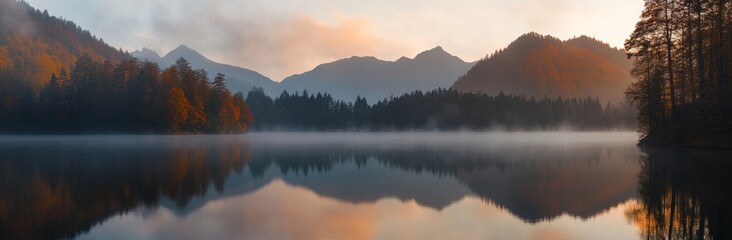 An aerial view of Geroldsee with Soierngruppe and Karendel in the mountains