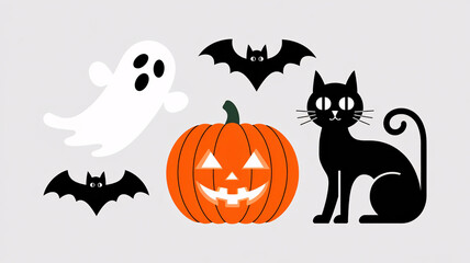 Fototapeta premium halloween background with pumpkin