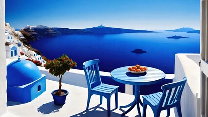 Fototapeta premium santorini island greece