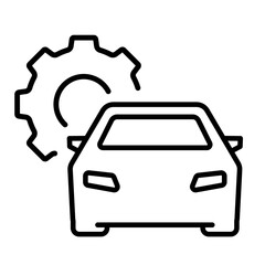 automotive of car service & maintance icon