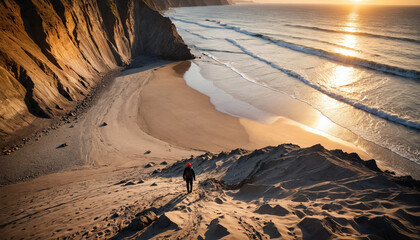 Beach Secrets in Cloudy Summer: The Adventurer's Odyssey Enveloped in Landslide