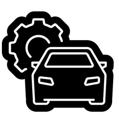 Obraz premium automotive of car service & maintance icon