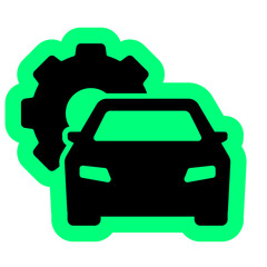 automotive of car service & maintance icon