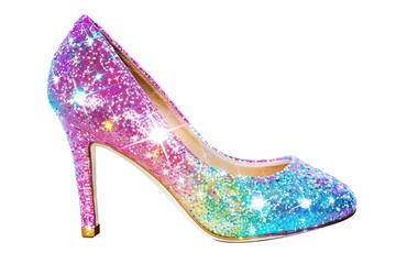 Obraz premium Glitter high heel flat sticker clothing footwear apparel.