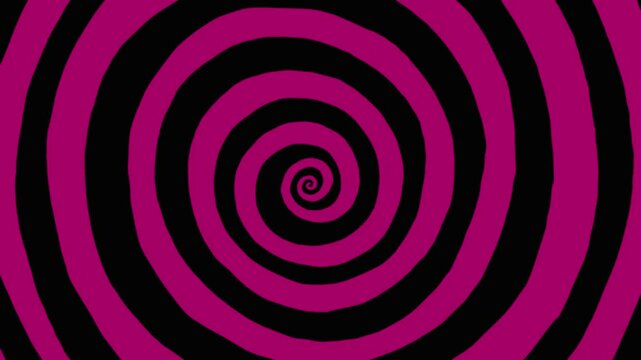 black and pink magenta purple spiral animation background spinning swirling twirl. other colours option are available on my portfolio